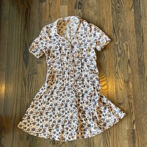 Free People dress. Floral.  Size 0. Used, good condition